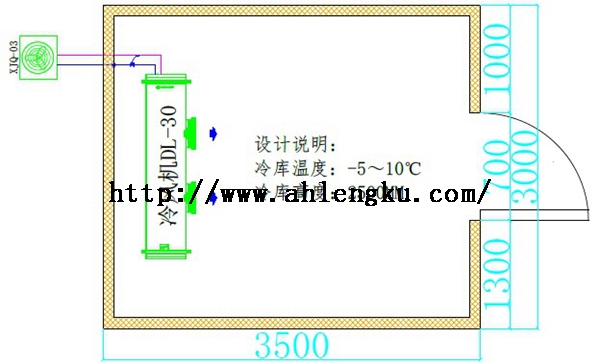 10.5平方豆制品儲藏冷庫平面圖.jpg