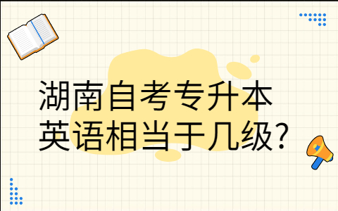 湖南自考專升本英語