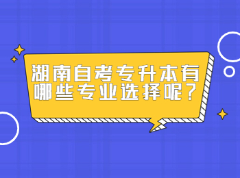 湖南自考專升本有哪些專業(yè)選擇呢？
