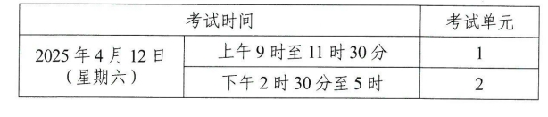 湖南自考考試安排